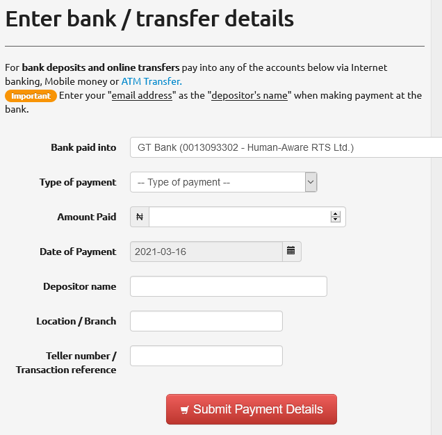 Payment Form